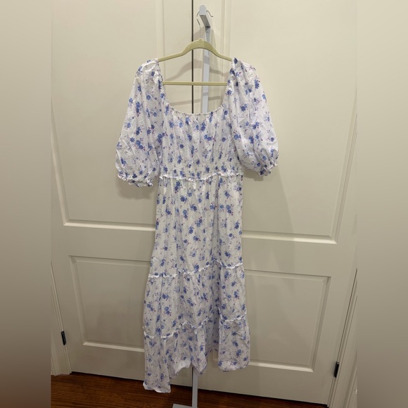 LoveShackFancy x Target Gemma Maxi Dress Puff Sleeve Cottage Boho Prairie XL - Picture 7 of 7